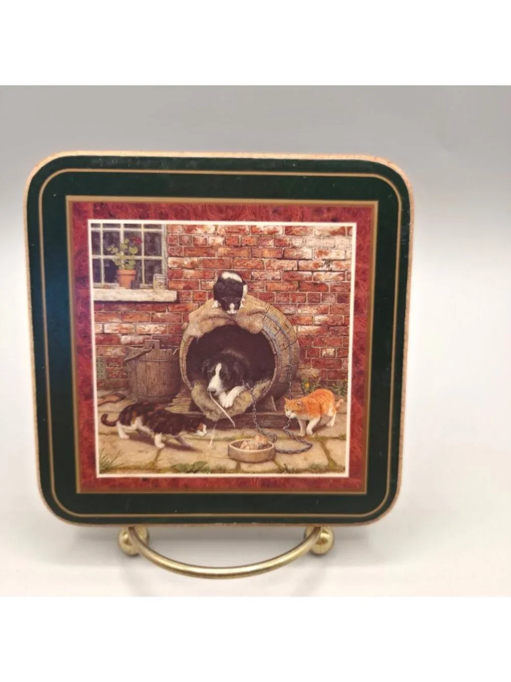 All Creatures Great & Small James Herriot Coasters With Green Borders Set of 6